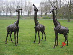 Bronze  Sculpture family Deer